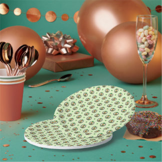 Assiettes En Carton Vibes Vertes Chanceuses