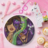 Assiettes En Carton Vibrant Fun Mardi Gras Masquerade (Fête)