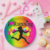 ASSIETTES EN CARTON VIBRANT J'AIME FAIRE DES PLAQUES DE PAPIER (Fête)