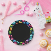 Assiettes En Carton Vibrant Love (Fête)