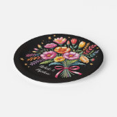 Assiettes En Carton Vibrant Mariage Bouquet Mariage (Angle)