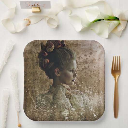 Assiettes En Carton Victorian Ghost Lady in Waiting (Mariage)