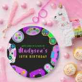 Assiettes En Carton VIDÉO JEU JEU Fille Anniversaire Fête Invitation (Fête)