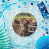 Assiettes En Carton Vie de la ferme à la vache (Fête)