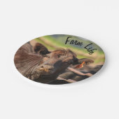 Assiettes En Carton Vie de la ferme à la vache (Angle)