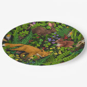 Assiettes En Carton Vie forestière (Angle)