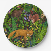 Assiettes En Carton Vie forestière (Devant)