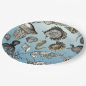Assiettes En Carton Vie maritime (Angle)