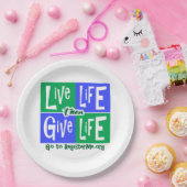 Assiettes En Carton Vie vive puis vie (Fête)