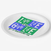 Assiettes En Carton Vie vive puis vie (Angle)