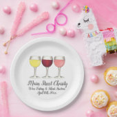 Assiettes En Carton Viennoiseries Viennoiseries Viennoiseries Red Whit (Fête)