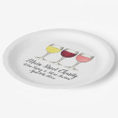 Assiettes En Carton Viennoiseries Viennoiseries Viennoiseries Red Whit (Angle)