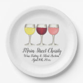 Assiettes En Carton Viennoiseries Viennoiseries Viennoiseries Red Whit (Devant)