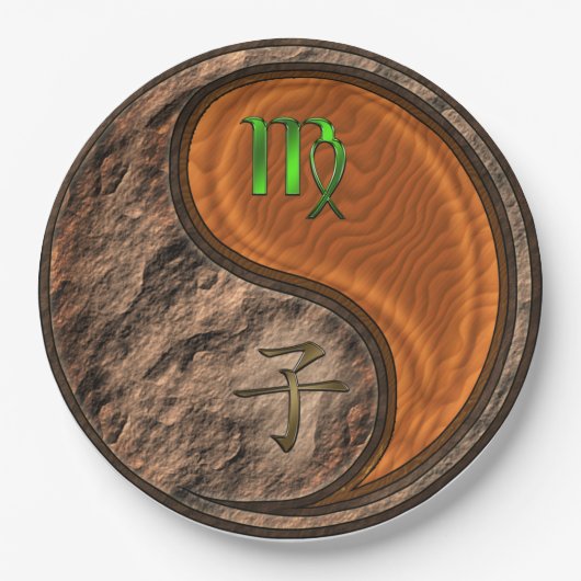 Assiettes En Carton Vierge et rat de bois (Devant)