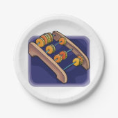 Assiettes En Carton Vieux Abacus (Devant)