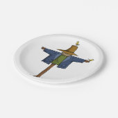 Assiettes En Carton Vieux écusson (Angle)