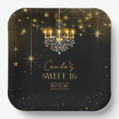 Assiettes En Carton Vieux Hollywood Lustre en Glam Sweet 16 ID1108 (Recto)
