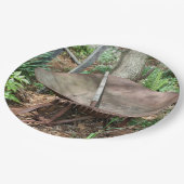 Assiettes En Carton Vieux Jardin Fleur de Barbe à Roue Fête à thème (Angle)