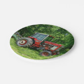 Assiettes En Carton Vieux tracteur international (Angle)