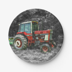 Assiettes En Carton Vieux tracteur international