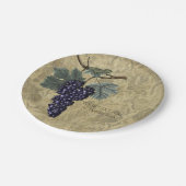 Assiettes En Carton Vigne violette Mariage fête nuptiale du vignoble (Angle)