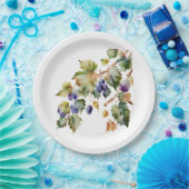 Assiettes En Carton Vignoble de vignes de vigne  (Fête)