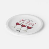 Assiettes En Carton Vignoble Vignoble Bouteille Vignoble Dégustation (Angle)