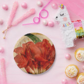 Assiettes En Carton VIII floral vibrant (Fête)