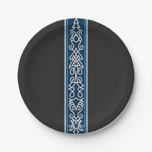 Assiettes En Carton Viking pattern (Devant)