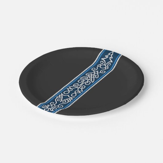 Assiettes En Carton Viking pattern (Angle)