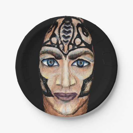 Assiettes En Carton Viking scandinave (Devant)