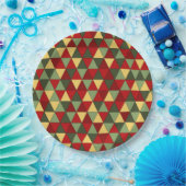 Assiettes En Carton Vilain thème de Noël triangles plaque papier (Fête)