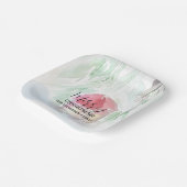 Assiettes En Carton Village de campagne Noël blanc (Angulaire)