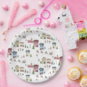 Assiettes En Carton Village de vacances (Fête)