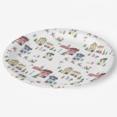 Assiettes En Carton Village de vacances (Angle)