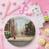 Assiettes En Carton Ville - Chicago IL - Le Magnificent Mile 1940 (Fête)