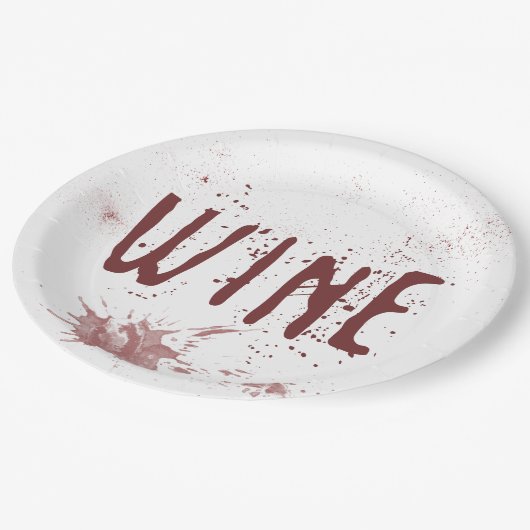 Assiettes En Carton Vin (Angle)