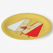 Assiettes En Carton Vin Et Fromage Invitation (Angle)