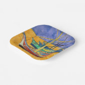 Assiettes En Carton Vincent van Gogh - Bateaux de pêche sur la plage (Angulaire)