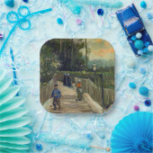 Assiettes En Carton Vincent van Gogh - Chemin en pente à Montmartre (Fête)