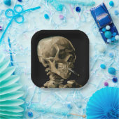 Assiettes En Carton Vincent van Gogh - Crâne avec cigarette brûlante (Fête)