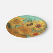 Assiettes En Carton Vincent Van Gogh Douze Tournesols Dans Un Vase (Angle)