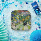 Assiettes En Carton Vincent van Gogh - Escalier à Auvers (Fête)