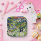 Assiettes En Carton Vincent van Gogh - Escalier à Auvers (Fête)