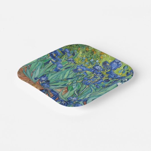 Assiettes En Carton Vincent Van Gogh - Iris (Angulaire)