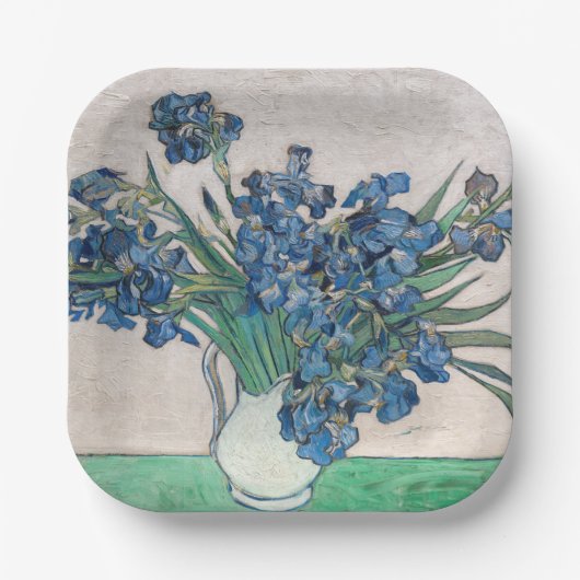 Assiettes En Carton Vincent van Gogh - Irises (Recto)