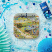 Assiettes En Carton Vincent van Gogh - Jardin à Arles (Fête)