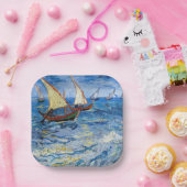 Assiettes En Carton Vincent van Gogh - La mer aux Saintes-Maries (Fête)