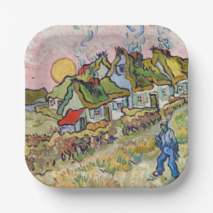Assiettes En Carton Vincent van Gogh - Maisons et personnage