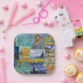 Assiettes En Carton Vincent Van Gogh - Masterpieces Patchwork (Fête)